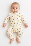 Baby Rompers Set of 2-(2Pcs Rompers) Large Heart Printed Snap Fastener Rompers Set 100% Cotton 1-3-6 Months - 3