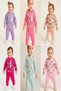 Baby Girl Double Set Rabbit Report Printed Ribbed Sweatshirt and Bottoms-Seasonal 3-6-9-12Months - 4