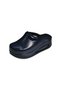 Orthopedic Leather Navy Blue Sabo Slippers, Nurse Doctor Hospital House Slippers - 3