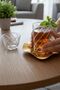 18 Piece Modern Glass Tea Set with Decorated Steel Plates |   Premium Presentation Set