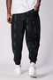 Unisex Ethnic Patterned Loose Hippie Bohemian Baggy Pants with Elastic Waist and Cuffs and Pockets Ethnic Design - 7