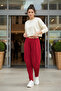 Women's Side and Waist Pleated Comfortable Fit Shalwar