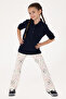 Girl's Navy Blue Polo Neck Basic Sweatshirt 50316836-Vr033 - 2