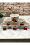 6-Piece White Porcelain Cherry Sauce Bowl Mini Size Presentation Bowl - 3