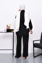 Linda Suit with Black Ruffled Front Tunic Trousers - 3