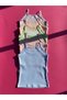 Girl's Ribbed Colorful Cotton Tank Top Stylish and Comfortable 6 Pieces - 5