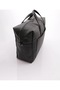 Unisex Black Classic Multi-Pocket Zipper Closure Large Volume Shoulder Strap Travel Bag 04Pc001208 - 4