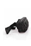 Black Adjustable Strap Men's Waist Bag with Zipper Closure and Internal Pocket 01Pc00103 - 2