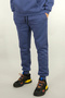 Men's Comfortable Fit Sweatpants Cotton Fleece-Lined Fabric Ribbed Waist Leg 3 Pockets Indigo - 5
