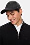Logan Black Baseball Cap Plaid Stamp Embroidery and Metal Buckle Standard Fit Unisex Hat