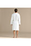 Frances Bamboo Unisex Bathrobe White - 7