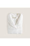 Frances Bamboo Unisex Bathrobe White - 8