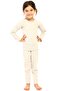 Girl's Thermal Underwear Set Milky Coffee Melange 8490 - 5