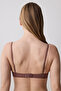 Liny Ribbed Underwire Brown Bra - 4