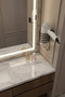 Metal Black Adhesive Hair Dryer Hanger - Bathroom Wall Organizer Y-01 - 2