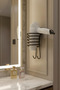 Metal Black Adhesive Hair Dryer Hanger - Bathroom Wall Organizer Y-01 - 3
