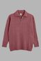 Half-Zip Oversize Polo Neck Sweater - 4