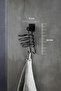 Metal Black Adhesive Hair Dryer Hanger - Bathroom Wall Organizer Y-01 - 7