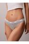 Women's Brand Logo Elastic Band Black-Grey-Brown Panties Suitable for Daily Use 000 - 6