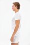 01 Men's Plus Size White Single Jersey Cotton Round Neck Undershirt Tank Top - 4