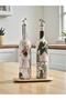 Black Woman and Cactus Patterned Special Design Oil and Vinegar Pourer Sauce Set - Home and Kitchen Decor - 2