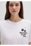 M1613484 Printed T-Shirt Women's T-Shirt White - 7