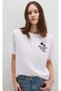 M1613484 Printed T-Shirt Women's T-Shirt White