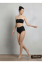 Women's 3-Pack Black High Waist Shaping / Sculpting Stitch-Free Invisible Slip Corset Panties Body Shaper - 2