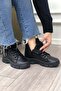 Kocamanlar 5428 memory rubber non-slip sole women's boots black - 5
