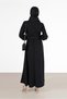 Ribbon Detailed Belted Dress 42408 - 4