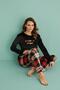 13309-6 Women's Keep Push Velvet Long Sleeve Pajamas Set - 5