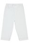Interlock Elastic Waist 3-9 Months Single Bottom - White 3-6 Months - 2