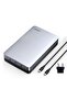 USB-C الألومنيوم 3.5 بوصة / 2.5 بوصة UASP دعم SATA SSD HDD صندوق القرص المحمول - 8
