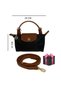 Waterproof Women's Bag Hand, Shoulder and Arm Bag in Velvet and Black Size XS - 6