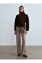 60988 Wool Blend Knitwear Cardigan-Brown - 5
