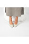 Kaila Cream Leather Thick Heeled Women's Shoes - 3