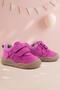 Schaggy Genuine Leather Fuchsia Baby Sneakers