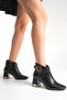 ✅ Women's Black Snake Patent Leather 6.5 cm Heel Square Toe Stylish Boots – Modern and Elegant Style Complement. - 2