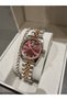 New Model Dk - Rose Bicolor Steel Bracelet Plum Dial Women's Wristwatch+Gift Bracelet - 3