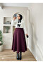 Scuba Fabric Wrap Model Tied Skirt