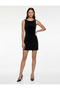 Sleeveless Bow A-Line V-Neck Velvet Mini Evening Dress - 2