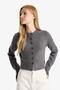 Slim Fit Crew Neck Buttoned Knitwear Cardigan E8236Ax25Wn - 3