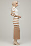 6041 Turtleneck Knitwear Dress Mink - 4