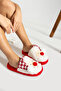 Fluffy House Slippers with Santa Claus Figure Christmas Special Design House Slippers Non-Slip Sole Noel103 - 2
