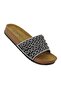 Women's Black Diamond Stone Insole Extra Comfortable Dowry Bridal Daily Slippers