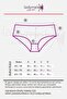 Women's Large Size Gray Red Navy Blue Ecru Mink Bato Panties 5 Pack - 3