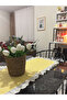 Ruffled Daisy Pattern Duck Linen Vintage Runner (40X130 cm) - 2