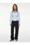 Slim Fit Buttoned Classic Collar Corset Look Long Sleeve Shirt