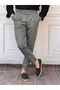 Men's Gray Comfortable Fit Baggy Cut Fabric Trousers - 6