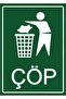 Garbage Isg Warning Sign Pvc A5 15X21 cm